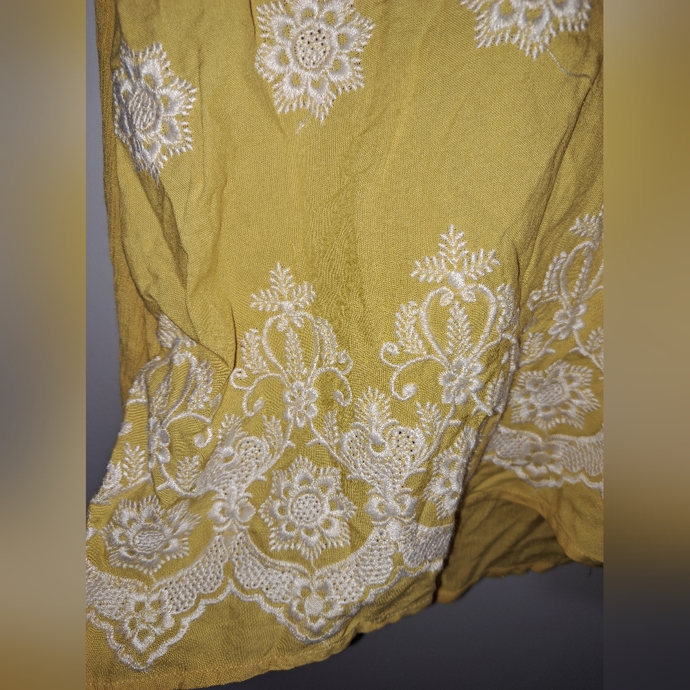 Yellow Embroidered Tunic - Picture 5 of 5